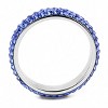 Slickblue Women’s Polished Stainless Steel Ring, Crystal Rhinestone Pave Design, Color Options, Sizes 5-10 - 4 of 4
