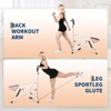 Squat Ride Rowing Machine for Home, Squat Assist Trainer with Adjustable 12-Level Resistance, Full Body Workout, Glutes Legs Workout - 4 of 4