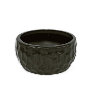 SpassWay 15" Dia Outdoor Indoor Ceramic Planter Pot Decorative Planter with Drainage Hole Patio Flower Pot
