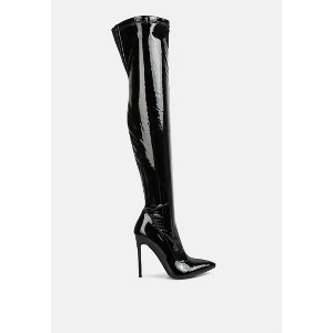 Riggle Long Patent Pu High Heel Women Boots - 1 of 4