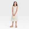 Girls' Sweater Tank Maxi Dress - Cat & Jack™ Cream - 3 of 3