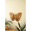 Painted Butterfly Wall Sculpture – 14"Tall – Hand-Hammered Metal Set of 2 by Kalalou - 2 of 3