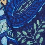 navy paisley