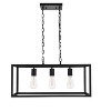 Elegant Lighting Resolute 3 light black Pendant - 3 of 4