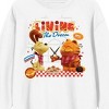 Garfield 2024 Movie Living The Dream Crew Neck Long Sleeve White Adult Sweatshirt - 2 of 2