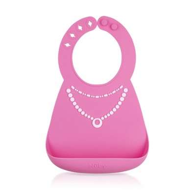 Nuby Bib 3D Silicone - Pearl Necklace