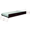 Donco Kids 500-FCP_503-CP Contempory Bed withTrundle Bed, Full/Twin, Dark Cappuccino - 3 of 4
