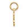 Black Bow Jewelry The Sadie 14k Yellow Gold Mini Satin Script Initial Charm, Letter E - 2 of 4