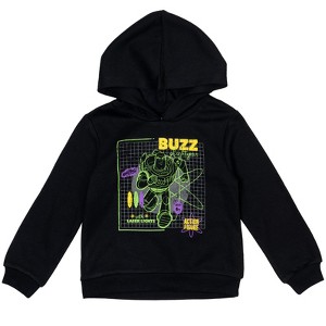 Disney Pixar Toy Story Woody Buzz Lightyear Rex Forky Pullover Hoodie Toddler - 1 of 4