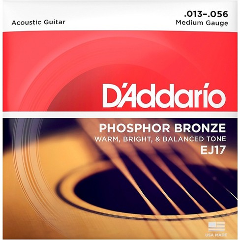 D'Addario EJ17 Phosphor Bronze Medium Acoustic Strings Single-Pack - image 1 of 4