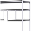 CAVINAS Rustic Gray Oak&Chrome Bookshelf,7-Tier Modern Book Shelves with Metal Frame,72" Bookcase for Living Room,Office and Bedroom Storage - 4 of 4