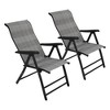 Folding Chaise Lounge Chair, 2-Pack Outdoor Rattan Recliner with Widened Armrest, Portable Patio Sun Lounger for Beach & Pool, Supports 330lbs - 4 of 4