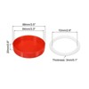 Unique Bargains Wide Mouth Plastic Mason Jar Lids with Silicone Sealing Ring 10 Pcs - 3 of 4