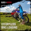 Black Widow Pro Double Dirt Bike Carrier, Anodized Aluminum Track for Motorcycles or Electric Bikes with Ramp for 2" Hitch, 600 lb Capacity, Black - 4 of 4