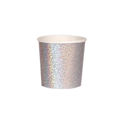 Meri Meri Silver Sparkle Tumbler Cups