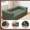78.5" Convertible Sleeper Sofa Bed with Fixed-Shape Frame, Folding Mattress Couch, Washable Floor Sofa for Small Spaces, No Assembly Floor Couch - 3 of 4