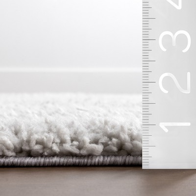 Kerra Gray Solid Polyester Stain-Resistant Runner Rug 2'8" x 8'