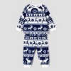 PATPAT Christmas Family Matching Long-sleeve ThickenedSets, Bluewhite Chritsmas PJS For Kids Baby - 2 of 4