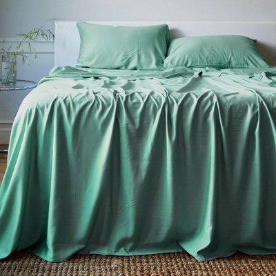 BedVoyage Twin XL 300 Thread Count Luxury Bed Sheet Set Seaglass