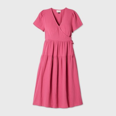 target yellow wrap dress