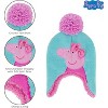 Peppa Pig Girls' Winter Hat and Mittens Set, Toddlers Age 2-4 (Blue/Pink) - 4 of 4