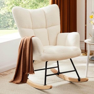 MyDepot Modern Rocking Chair Glider Recliner for Nursery & Living Room - 1 of 4