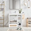 30 in. W x 18 in. D x 33 in. H Freestanding Bath Vanity in White without Sink - 4 of 4