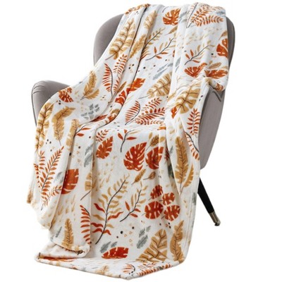 Kate Aurora Autumn Living Fall Foliage Ultra Soft & Plush Oversized Throw Blanket Cover