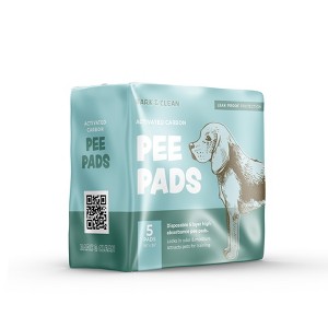 Bark & Clean Traveler's Dog And Puppy Pee Pads, Leak-proof Design