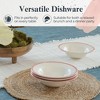 Portmeirion Potter's Brushstroke Oatmeal Bowl, Set of 4, Ideal for Porridge, Soup, Desserts, Durable Earthenware Bowls, Made in UK - Red - 3 of 4