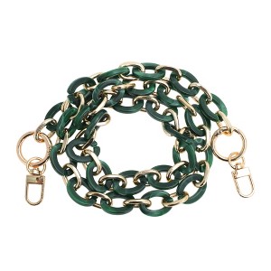 Unique Bargains Trendy Handbag Strap Deep Green White 1 Pc - 1 of 4