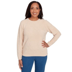 Alfred Dunner Women's Cable Chenille Pullover Sweater - 1 of 4