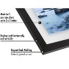 Americanflat 5x7 Floating Picture Frame in Black with Polished Glass and Hanging Hardware Included - 3 of 4