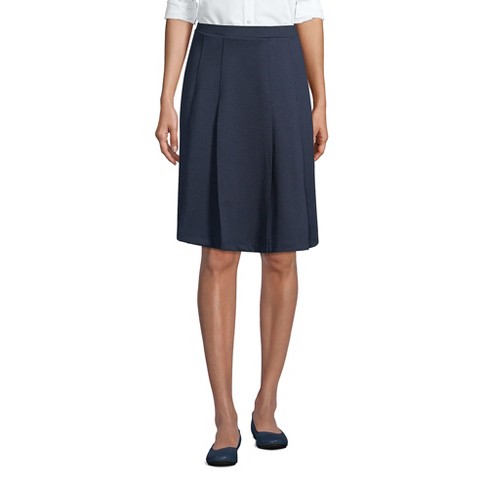Lands' End Lands' End School Uniform Women's Ponte Pleat Skirt : Target