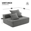 Special Frame U-Shaped Sectional Sofa: Luxe Boucle Floor Couch, Convertible, Spacious Foam-Filled - Ideal for Living Room - 4 of 4