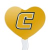 University of Tennessee at Chattanooga Secondary Logo Heart Love Cupcake Picks Toppers Decoration Set of 6 - 2 of 4