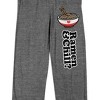Valentines Ramen In Heart-Shaped Bowl Men's Gray Heather Sleep Pajama Pants - 2 of 4