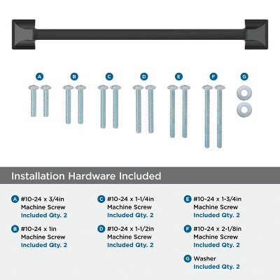 Matte Black 12-Inch Center-to-Center Appliance Pull