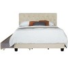 ORRD Queen Upholstered Storage Bed with Trundle - No Box Spring Needed, Modern Platform Bed with Pull-Out Drawers for Extra Space（Beige） - 2 of 4