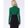 INSPIRE CHIC Women's Elegant Long Sleeve Knit Open Front Crop Bolero Shrug - 3 of 4