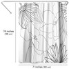 Americanflat 71" x 74" Shower Curtain, Delicate Lines by PI Creative Art - 2 of 4