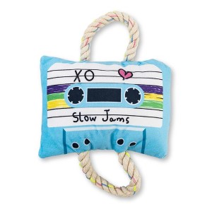 American Pet Supplies Retro Cassette Tape Squeaker Dog Chew Toy – Plush Dog Toy with Durable Texture, for Engaging Play and Cuddles - 1 of 4