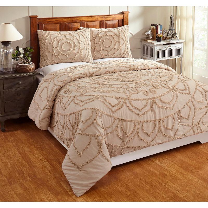 Cleo Comforter 100% Cotton Tufted Chenille Comforter Set - Better Trends, 1 of 7