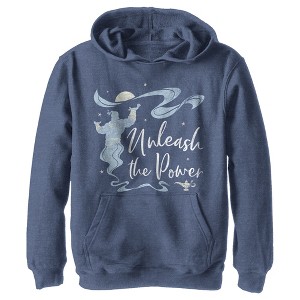 Boy's Aladdin Genie Unleash the Power Pull Over Hoodie - 1 of 4