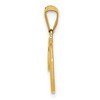 Black Bow Jewelry 14k Yellow Gold, Mimi Collection, Small Script Initial T Pendant - 2 of 4