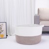 REGALWOVEN Woven Shelf Closet Storage Basket for Blankets Clothes Shoes with Handles - 4 of 4