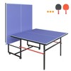 Zevemomo Portable Table Tennis Table, Foldable Ping Pong Game Set for Indoor/Outdoor,Ping Pong Table Top with Net,2 Paddles and 3 Balls, Playback Mode - 2 of 4