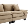 CAVINAS 84 inch Corduroy Sofa Plush,Durable Loveseat Couch With Pillows for Bedroom,Living,Apartment,Office - 4 of 4
