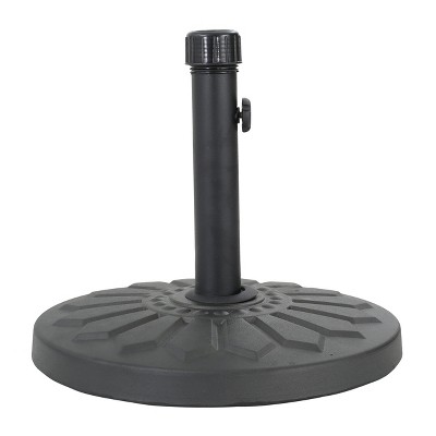 Loyang 28lbs Round Steel Umbrella Base - Black - Christopher Knight Home