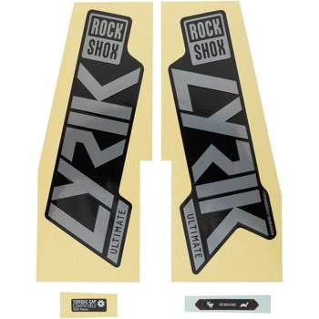Rockshox Fork Decal Kit - Lyrik Ultimate, 27.5"/29", Gloss Rainbow Foil/High Gloss Black